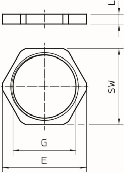 OBO 169 MS M50 Gegenmutter M50 CuZn N 