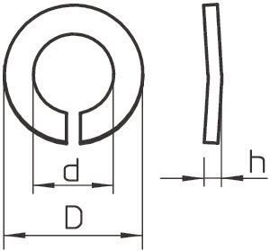OBO LWS M10 A4 Federring M10 A4 2B 