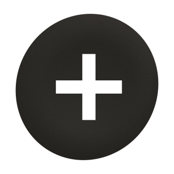 Schneider Tastenschild schwarz  ZBAF2934 