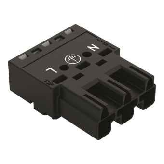 WAGO 770-213 Stecker,3-polig,schwarz 