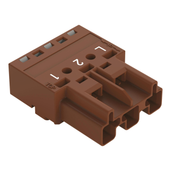 WAGO 770-1373 Stecker,3-polig,braun 