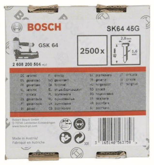Bosch 2608200504         1,6/16G SENKKOP 