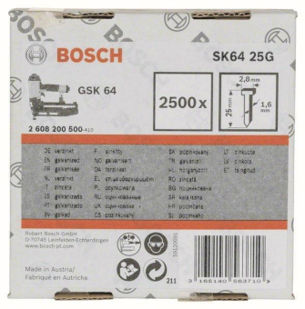 Bosch 2608200500         1,6/16G SENKKOP 