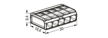 WAGO 221-485 COMPACT-Verbindungsklemme, 