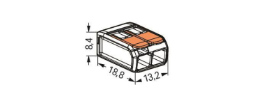 WAGO 221-412 COMPACT-Verbindungsklemme, 