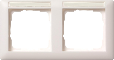 GIRA 109227 Abdeckrahmen 2fach waager. 