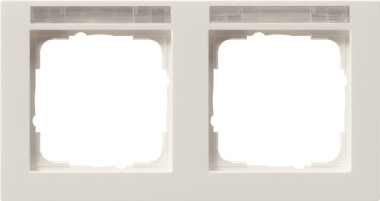 GIRA 109229 Abdeckrahmen 2fach waager. 