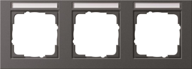 GIRA 109323 Abdeckrahmen 3fach waager. 