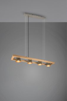 TRIO Pendelleuchte BELL 4-fl   301900467 