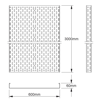 NIED Kabelrinne 60x600mm mit    RS60.600 