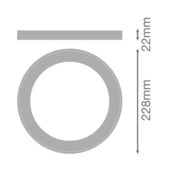 Ledvance DL UNIV RING D200 WT Austauschb 