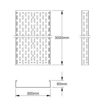 NIED Kabelrinne feuerverzinkt  RS60.300F 