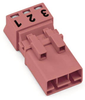 WAGO 890-293 Stecker,3-polig,pink 