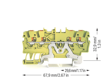 WAGO 2200-1407 4-Leiter-Schutzleiterk- 