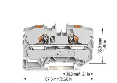 WAGO 2210-1201 2-Leiter-Durchgangsklemme 
