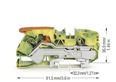 WAGO 2116-1207 2-Leiter-Schutzleiterk- 