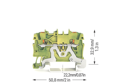WAGO 2200-1207 2-Leiter-Schutzleiterk- 