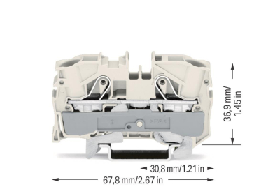 WAGO 2010-1208 2-Leiter-Schirmleiter- 