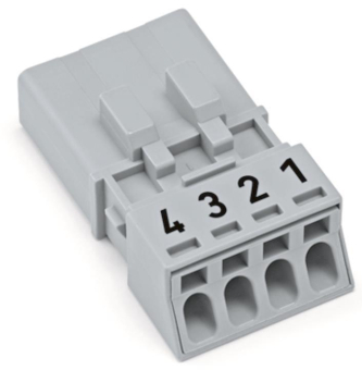 WAGO 890-254 Stecker,4-polig,grau 