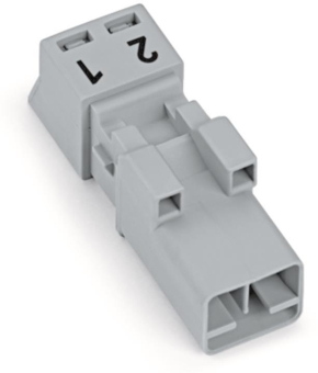 WAGO 890-252 Stecker,2-polig,grau 