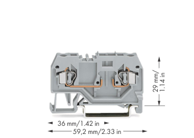 WAGO 281-916 2-Leiter-Basisklemme,für 