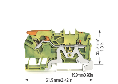 WAGO 2102-5207 2-Leiter-Schutzleiterk- 