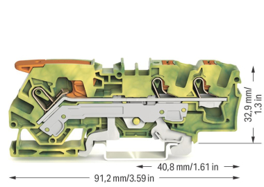 WAGO 2106-5307 3-Leiter-Schutzleiterk- 