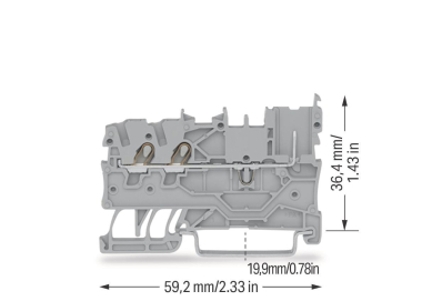 WAGO 2020-1301 2-Leiter/1-Pin- 