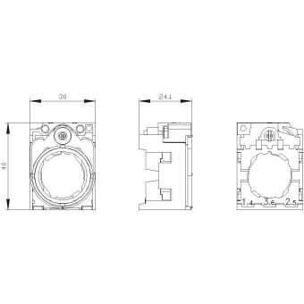 Siemens 3SU15500AA100AA0 Halter 