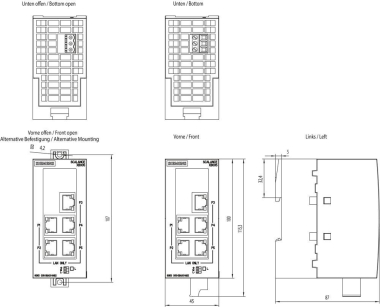Siemens 6GK50050BA001AB2 SCALANCE XB005 