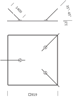SITECO Spiegel quad.,R9006    5NW13993QB 