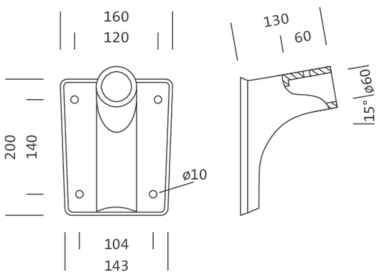 Siteco Montage Wand-Flansch   5NY5102108 