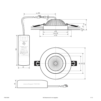 EVN Downlight IP54 schwenk dim  PERFORMA 