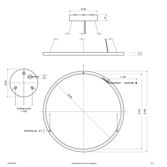 EVN LED Pendelleuchte -rund   PPSU580125 