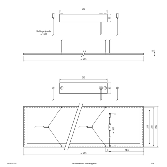 EVN LED Pendelleuchte -       PPDU150125 