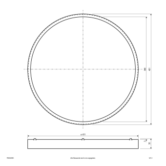 EVN Gehäusering schwarz für     PAR4009C 