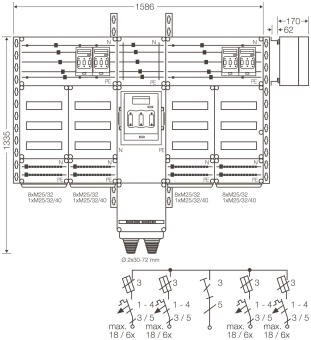 HENS PV-Wechselrichter-       Mi PV 6544 