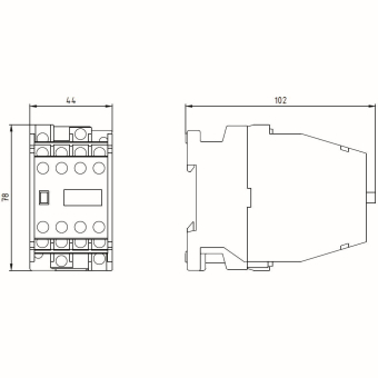 Siemens 3TH42440AL2 Hilfsschütz 44E 