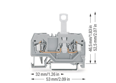 WAGO 280-912 2-Leiter-Trennklemme,für 