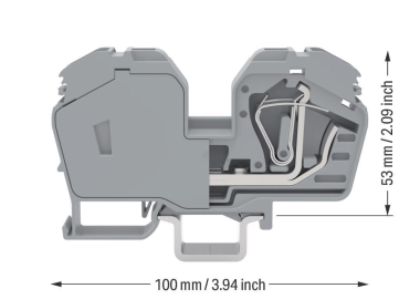 WAGO 285-635 2-Leiter-Durchgangsklemme, 
