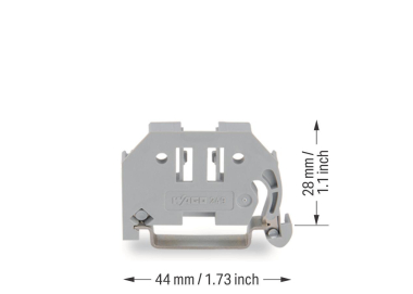 WAGO 249-116 Schraubenlose Endklammer,6 