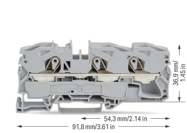 WAGO 2016-1301 3-Leiter-Durchgangsklemme 