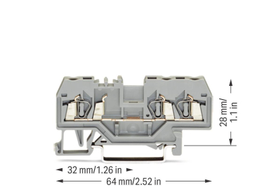 WAGO 280-681 3-Leiter-Durchgangs- 