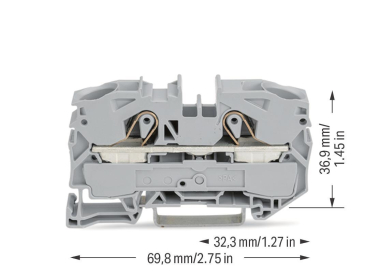 WAGO 2016-1201 2-Leiter-Durchgangsklemme 