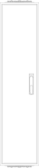 f-tronic Leergehäuse IP54 H=1250mm ZF121 