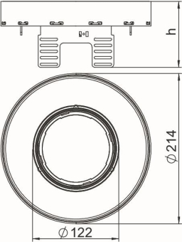 OBO RKFRN2UZD3R4VS25 Runde Kassette 