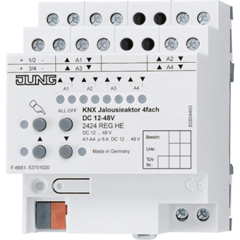 JG KNX Jalousieaktor 4fach DC 2424 REGHE 