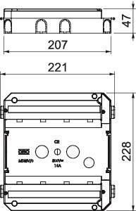 OBO MT45V 0 Modulträger f.Systemhöhe 