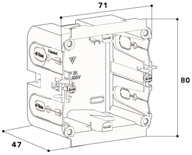 GGK Geräteeinbaudose GDX/P 1fach    3677 
