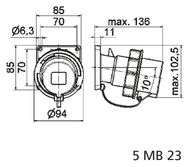BALS Anbaugerätestecker TE mit NG  27027 